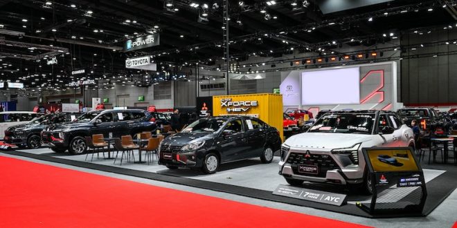 บูธมิตซูบิชิภายในงาน BIG MOTOR SALE 2025