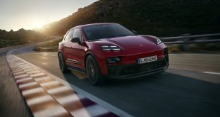 Porsche Macan GTS 2026 ดีไซน์ด้านหน้า สปอร์ตโฉบเฉี่ยว พร้อมไฟหน้า Matrix LED แบบรมดำ