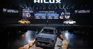 บรรยากาศงานเปิดตัว Toyota Hilux Travo พร้อมไลน์อัพรถกระบะบนเวที