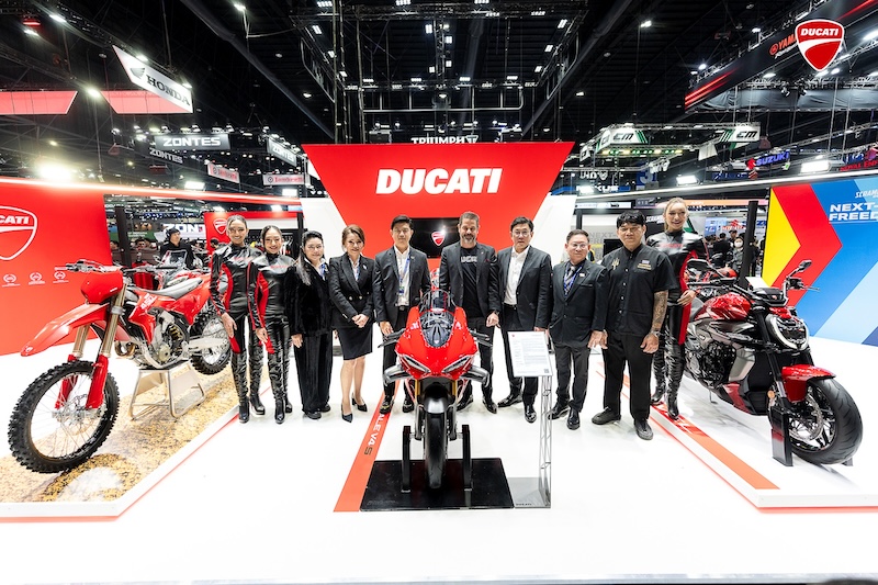 Ducati Thailand เปิดตัวรุ่นใหม่ในงาน Motor Expo 2025 ผู้บริหาร Ducati Thailand เปิดตัวไลน์อัปรุ่นใหม่ XDiavel, Desmo 450MX และ Scrambler Thailand Edition ในงาน Motor Expo 2025
