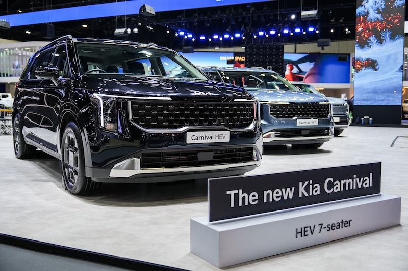 Kia Carnival HEV 7-Seater – เปิดตัวใน Motor Expo 2025 Kia Carnival HEV รุ่น 7 ที่นั่ง เปิดตัวครั้งแรกในไทยที่งาน Motor Expo 2025