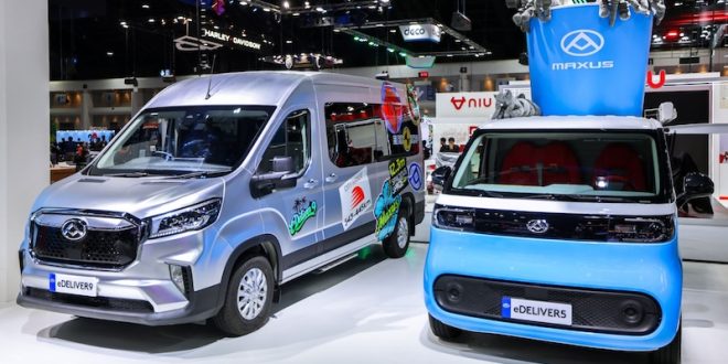 รถตู้ไฟฟ้า MAXUS eDeliver9 และ eDeliver5 จัดแสดงในงาน Motor Expo 2025 ที่บูธ SAIC Maxus