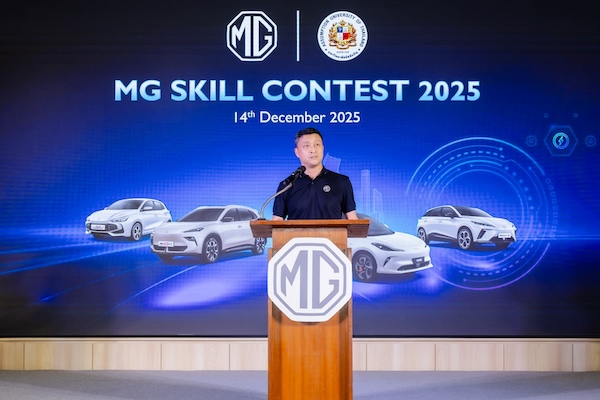 MG ตอกย้ำกลยุทธ์พัฒนาบุคลากร ผ่านการแข่งขัน MG SKILL CONTEST 2025 ผู้บริหารเอ็มจี กล่าวเปิดการแข่งขัน MG SKILL CONTEST 2025 เดินหน้ายกระดับมาตรฐานบุคลากร