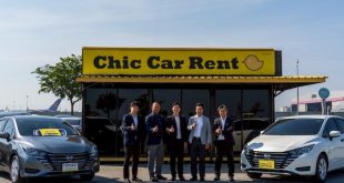 ผู้บริหารนิสสัน ประเทศไทย ส่งมอบรถยนต์ นิสสัน อัลเมร่า 50 คัน ให้ Chic Car Rent ที่สนามบินสุวรรณภูมิ