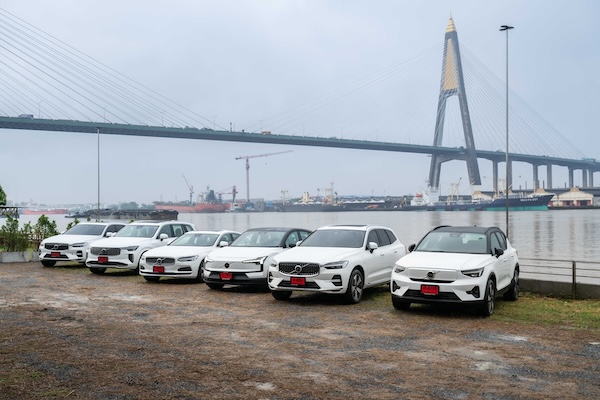 คาราวานรถวอลโว่ร่วมทริป Volvo Family Day 2025 ขบวนรถวอลโว่หลากหลายรุ่นร่วมทริป Volvo Family Day 2025 เส้นทางกรุงเทพฯ พัทยา