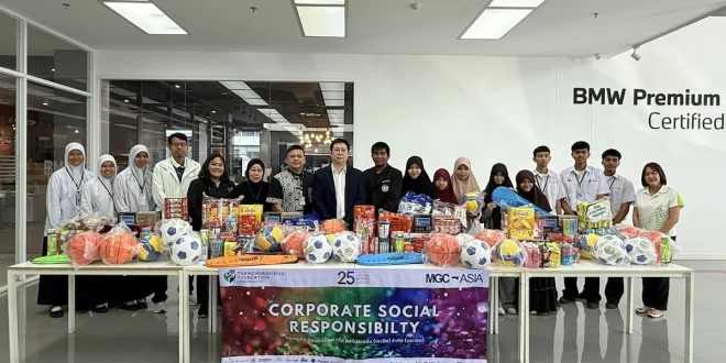 กิจกรรม MGC-ASIA ปันน้ำใจสู่สังคมไทย มอบอุปกรณ์กีฬา อุปกรณ์การเรียน และของขวัญวันเด็ก ให้เยาวชนในเขตวังทองหลาง