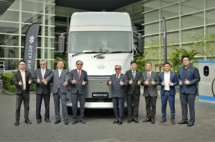 พิธีเปิดตัวรถหัวลากไฟฟ้า DeepWay Star 6x4 และลงนามความร่วมมือระหว่าง Prime E-Truck และ DeepWay ในประเทศไทย