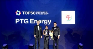 PTG Energy รับรางวัลติดอันดับ 38 Top 50 Companies in Thailand 2026 จาก WorkVenture