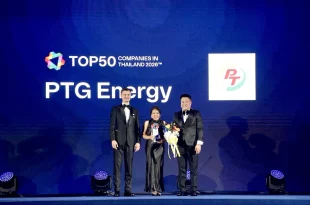 PTG Energy รับรางวัลติดอันดับ 38 Top 50 Companies in Thailand 2026 จาก WorkVenture