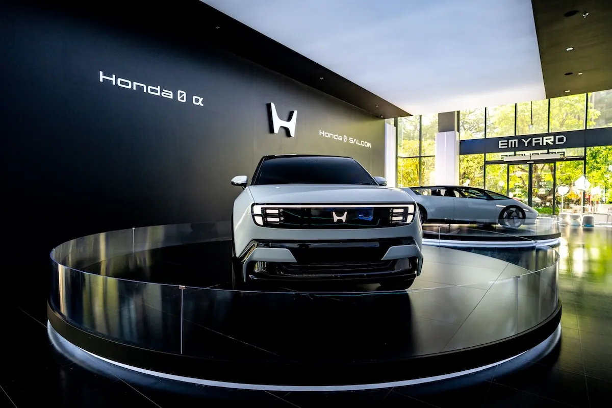 Honda 0 Alpha และ SALOON ภายในงานเปิดตัว Honda 0 Alpha และ Honda 0 SALOON จัดแสดงภายในงาน The M.O.V.E. by Honda