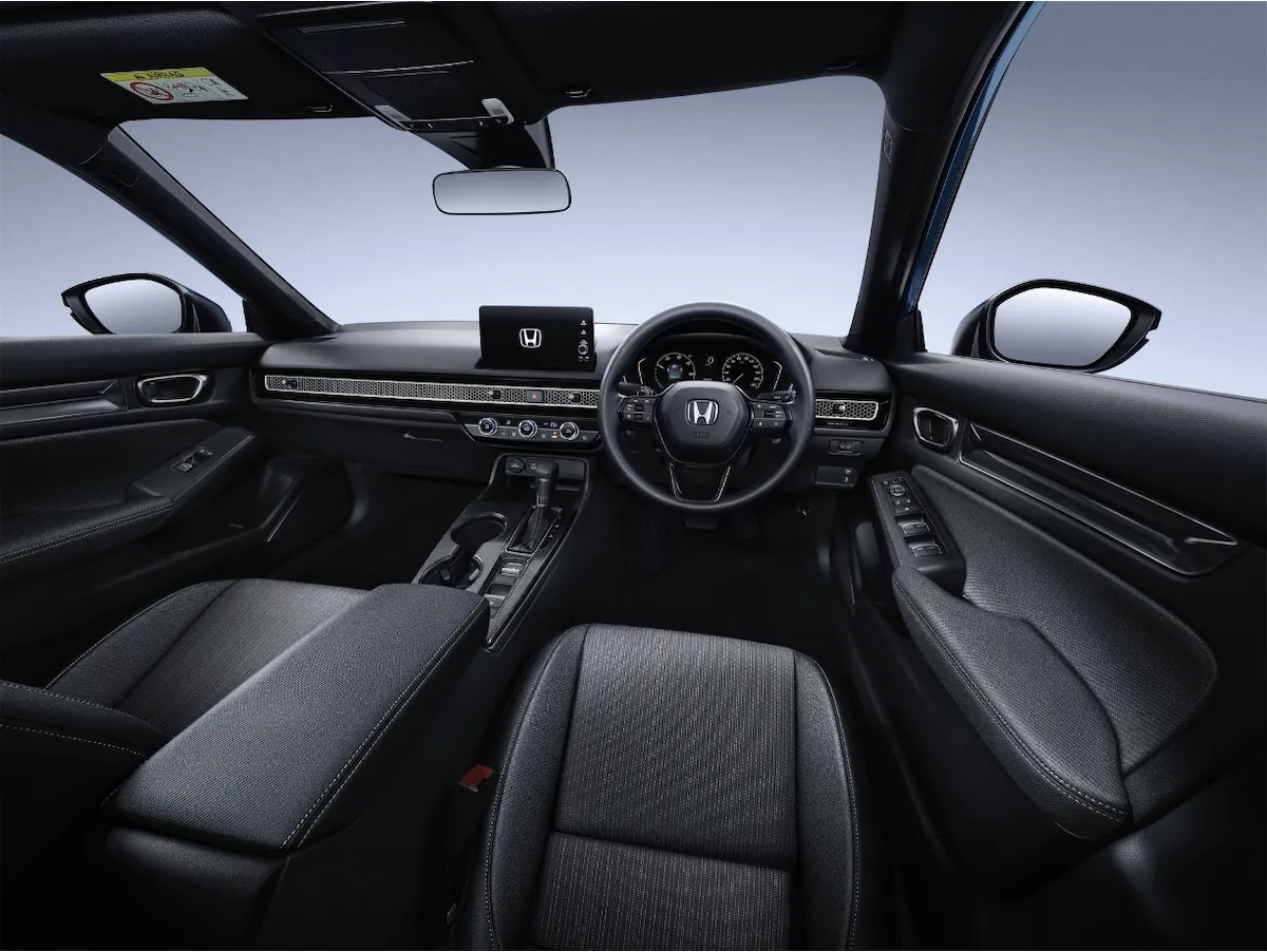 Honda Civic e:HEV MY2026 ภายในห้องโดยสาร ภายในห้องโดยสาร Honda Civic e:HEV MY2026 แผงคอนโซลหน้าและพวงมาลัย