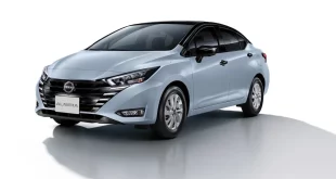 ดีไซน์ภายนอก นิสสัน อัลเมร่า 2026 กระจังหน้าสีดำ สปอร์ตทันสมัย