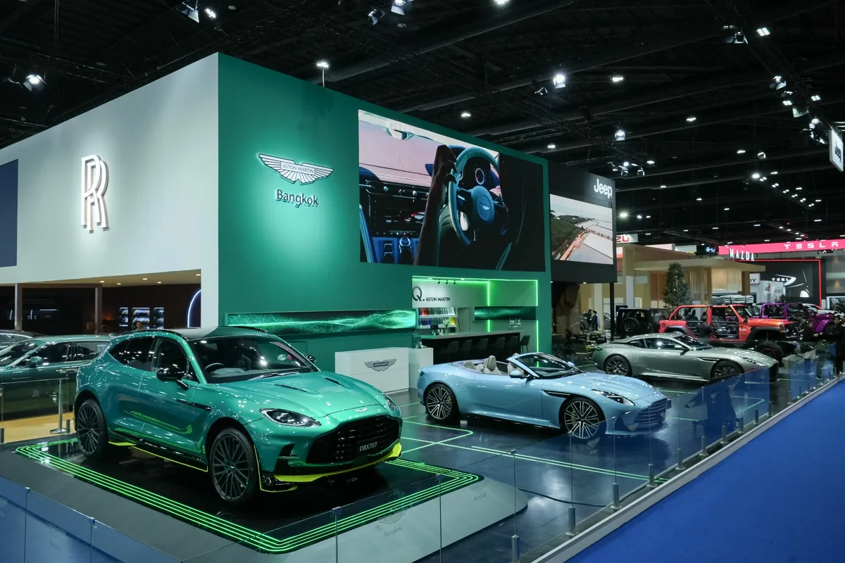 Aston Martin Bangkok ในงาน Motor Show 2026 บูธ Aston Martin Bangkok ในงาน Motor Show 2026