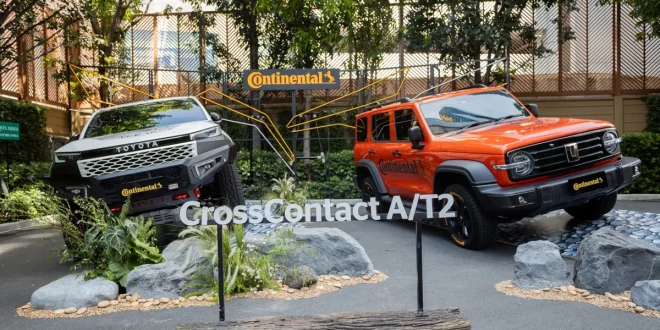 Continental CrossContact A/T2 จัดแสดงคู่กับรถกลุ่มปิคอัพและ SUV ภายในงานเปิดตัว
