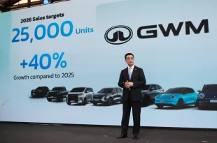 GWM Thailand ประกาศเป้ายอดขายปี 2026 ที่ 25,000 คัน เติบโต 40%
