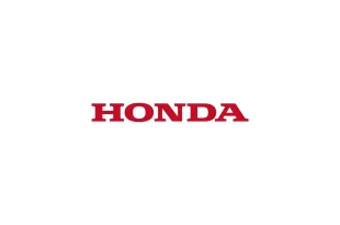 โลโก้ Honda Corporate สีแดงบนพื้นหลังสีอ่อน