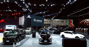 ภาพรวมบูธ Lexus ภายในงานบางกอก อินเตอร์เนชั่นแนล มอเตอร์โชว์ 2026