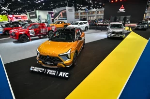 ภาพรวมบูธมิตซูบิชิ มอเตอร์ส ประเทศไทย ในงาน Motor Show 2026 พร้อมไลน์อัปรถยนต์หลายรุ่น