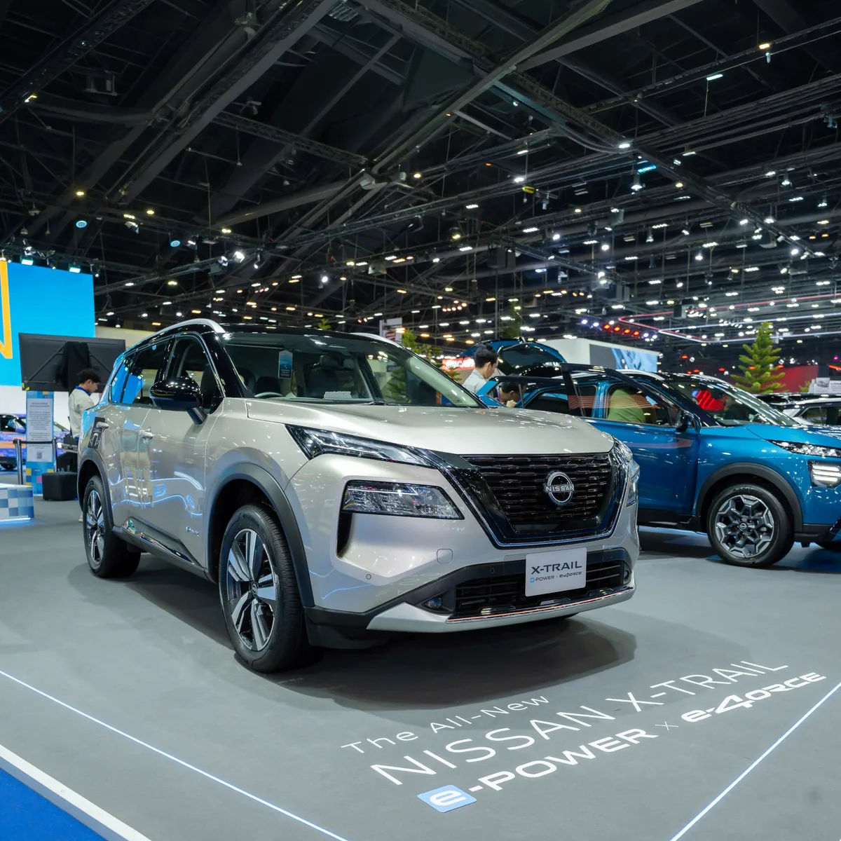 Nissan X-Trail e-POWER e-4ORCE ในงาน Motor Show 2026 Nissan X-Trail e-POWER e-4ORCE จัดแสดงภายในบูธ Nissan ในงาน Motor Show 2026