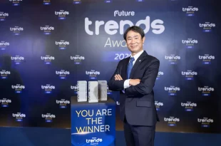 ทาคาชิ ฮาตะ กรรมการผู้จัดการ ตรีเพชรอีซูซุเซลส์ ในงาน Future Trends Awards 2026
