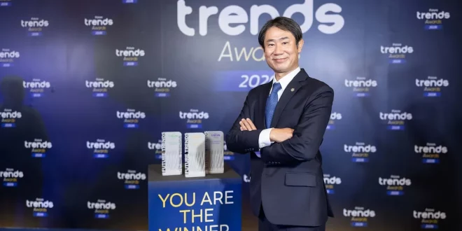 ทาคาชิ ฮาตะ กรรมการผู้จัดการ ตรีเพชรอีซูซุเซลส์ ในงาน Future Trends Awards 2026