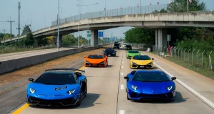 คาราวาน Lamborghini Club Thailand ขับรถลัมโบร์กินีหลากสีบนเส้นทางสู่อยุธยา