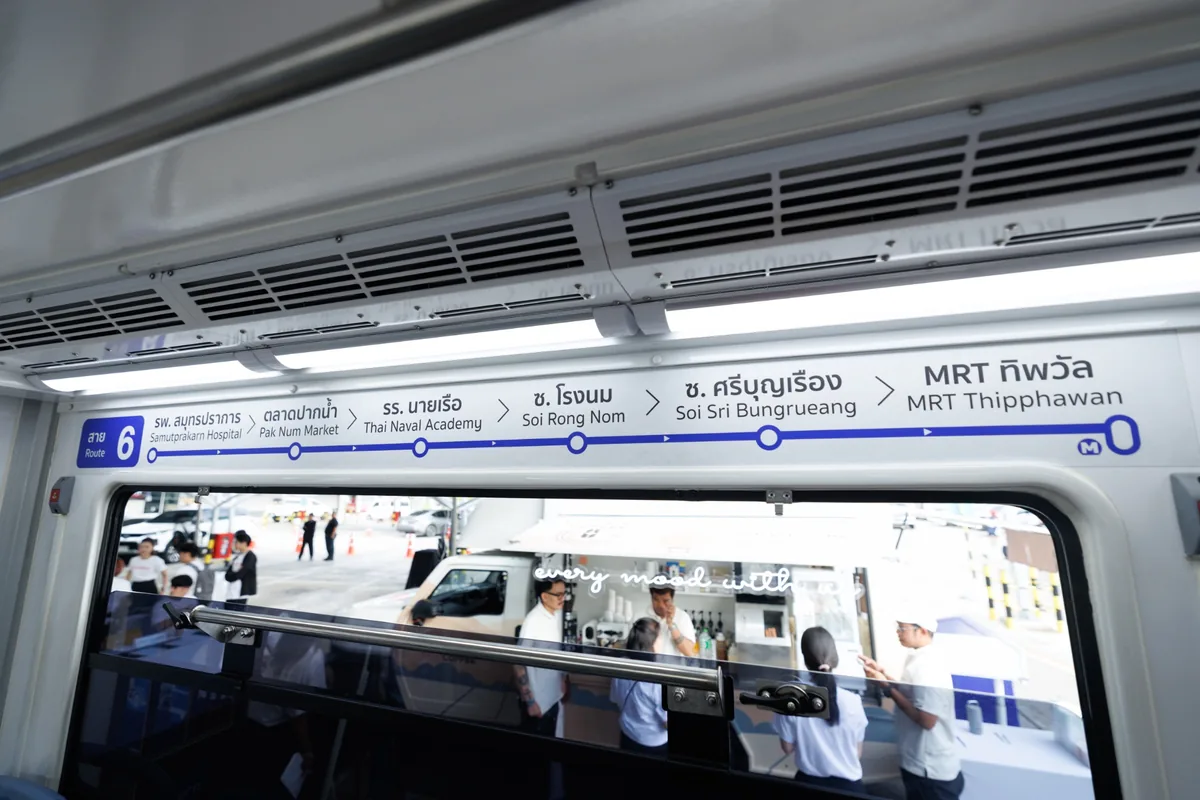 เส้นทางรถสองแถวนวัตกรรมใหม่ สาย 6 โตโยต้า แผนผังเส้นทางรถสองแถวสาย 6 จากโรงพยาบาลสมุทรปราการถึง MRT ทิพวัล