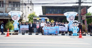 โตโยต้าและภาคีเครือข่ายลงพื้นที่ปรับปรุงจุดเสี่ยงอุบัติเหตุบริเวณทางม้าลายในจังหวัดฉะเชิงเทรา