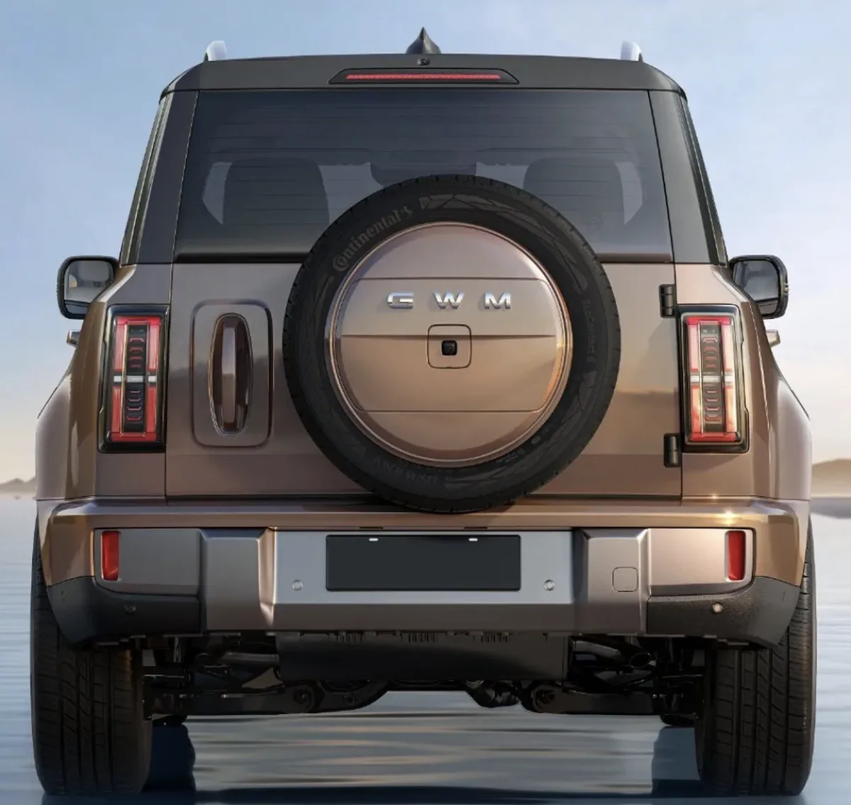 Haval HX 2026 สีบรอนซ์ มุมด้านท้าย Haval HX 2026 สีบรอนซ์ มุมด้านท้าย