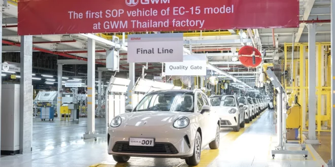 GWM ORA 5 บนไลน์การผลิต Final Line ที่โรงงาน GWM Thailand