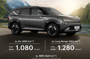 The Kia EV5 รถ SUV ไฟฟ้า 100% ราคาเริ่มต้น 1.08 ล้านบาท ในแคมเปญเดือนพฤษภาคม