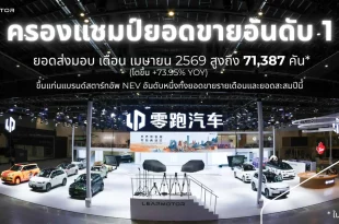 ภาพประชาสัมพันธ์ Leapmotor ครองอันดับ 1 ยอดขายสตาร์ทอัพ NEV เดือนเมษายน 2569
