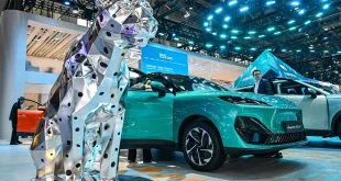 LEPAS L4 EV จัดแสดงในบูธ LEPAS ที่งาน Auto China 2026
