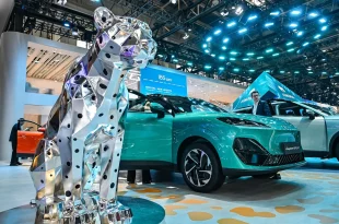 LEPAS L4 EV จัดแสดงในบูธ LEPAS ที่งาน Auto China 2026