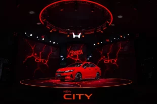 บรรยากาศงานเปิดตัว New Honda City 2026 พร้อมรถจัดแสดงบนเวที