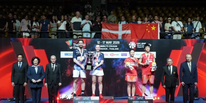 พิธีมอบรางวัลประเภทคู่ผสม TOYOTA Thailand Open 2026