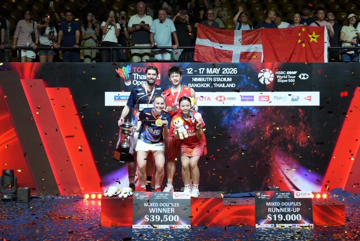 ผู้ชนะประเภทคู่ผสม TOYOTA Thailand Open 2026 ผู้ชนะและรองแชมป์ประเภทคู่ผสม TOYOTA Thailand Open 2026