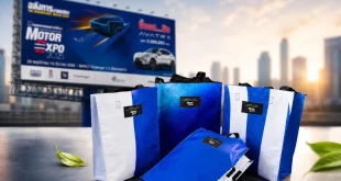 ถุงรีไซเคิลจากป้ายไวนิล MOTOR EXPO 2026 ภายใต้โครงการจัดงานอย่างยั่งยืน