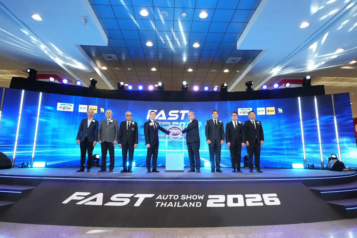 พิธีเปิด ฟาสต์ ออโต โชว์ ไทยแลนด์ 2026 พิธีเปิดงาน ฟาสต์ ออโต โชว์ ไทยแลนด์ 2026 บนเวที