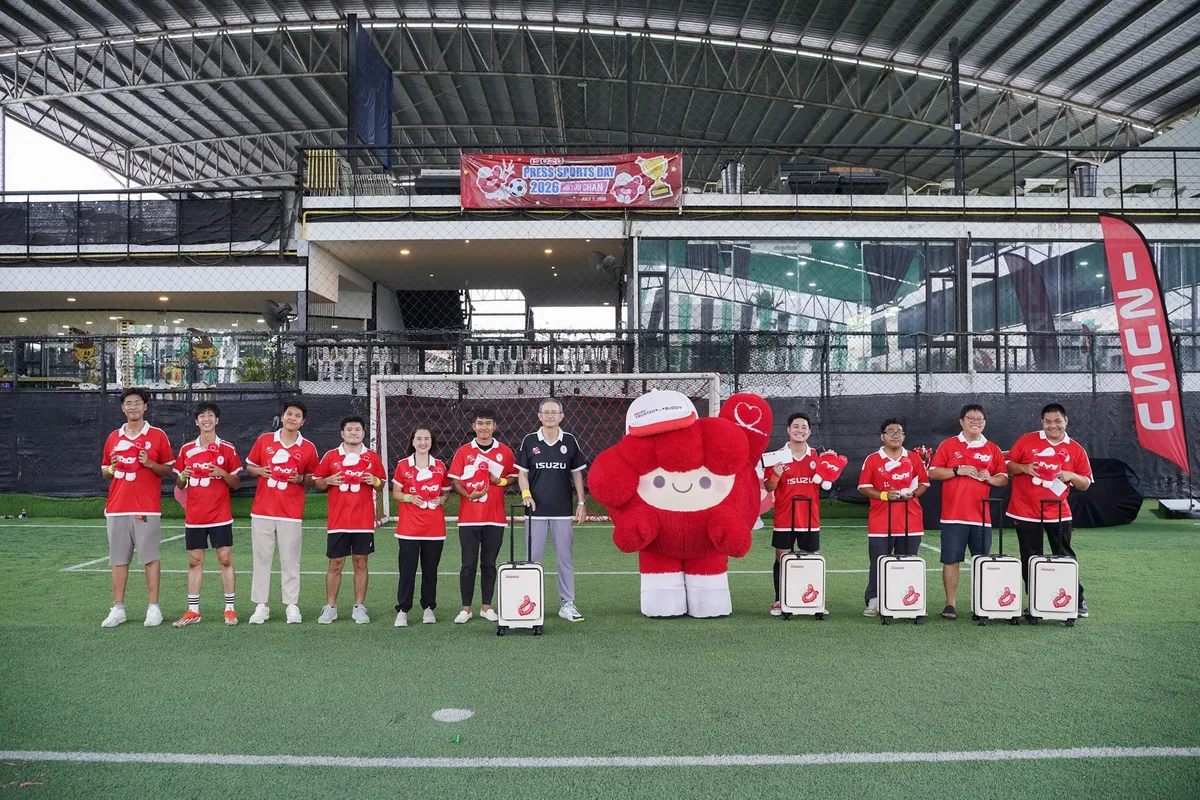 ผู้ชนะกิจกรรม ISUZU - PRESS UNIVERSE รับรางวัล ผู้ชนะกิจกรรมรับรางวัลพร้อมน้องยูจังในงาน Isuzu Press Sports Day 2026