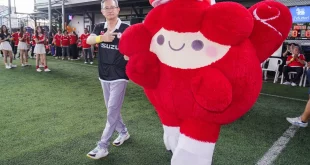 ผู้บริหารอีซูซุกับน้องยูจังในกิจกรรม Isuzu Press Sports Day 2026