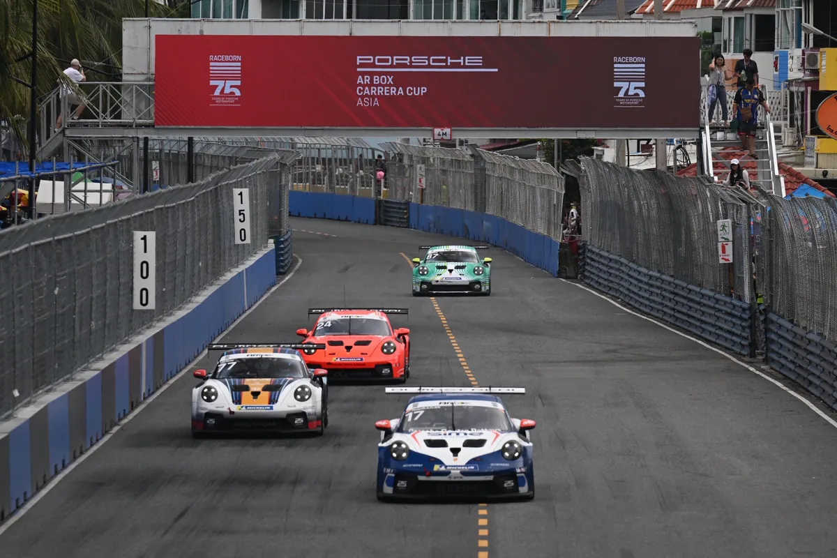 Porsche ARbox Carrera Cup Asia 2026 ที่บางแสน รถแข่ง Porsche ARbox Carrera Cup Asia 2026 ลงแข่งขันที่สนามบางแสน