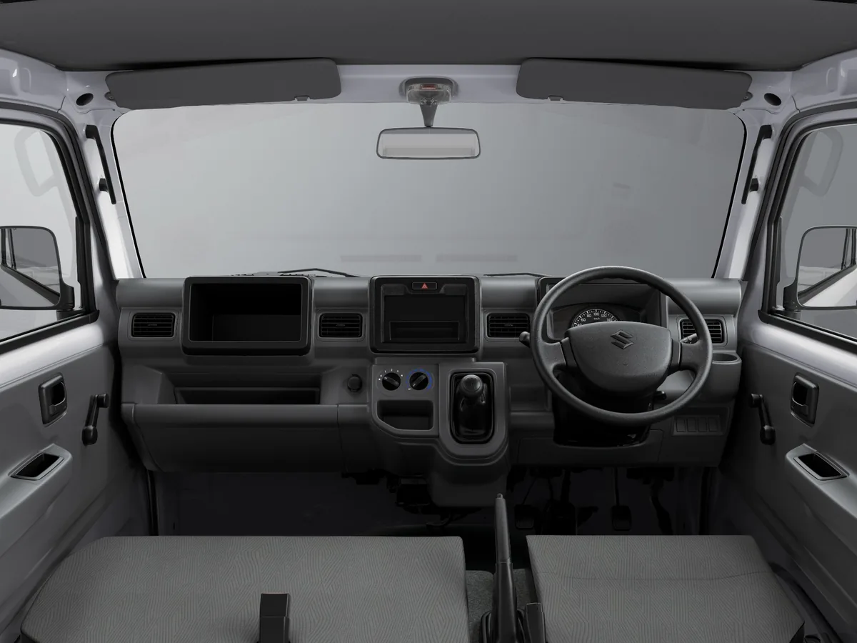 ภายในห้องโดยสาร Suzuki Carry ภายในห้องโดยสารและแผงคอนโซลของ Suzuki Carry