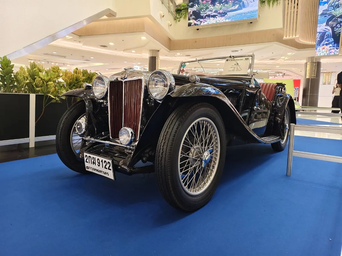 MG TB ปี 1939 ในงานประกวดรถโบราณ ครั้งที่ 48 รถ MG TB ปี 1939 จัดแสดงในงานประกวดรถโบราณ ครั้งที่ 48