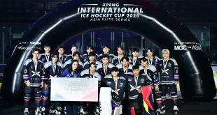 ทีม Thailand X Black ฉลองแชมป์รุ่น U20 ในการแข่งขัน XPENG International Ice Hockey Cup 2026 พร้อมเงินรางวัล 150,000 บาท