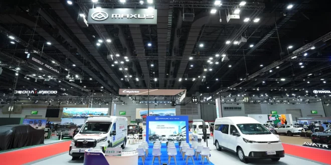 บูธ MAXUS Commercial ภายในงาน BIG Motor Sale 2026 พร้อมรถตู้ไฟฟ้าเชิงพาณิชย์และรถ Ambulance Concept จัดแสดงภายในบูธ