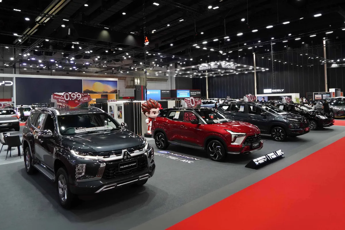 บูธ Mitsubishi Motors ในงาน Big Motor Sale 2026 บูธ Mitsubishi Motors ในงาน Big Motor Sale 2026 พร้อมรถจัดแสดงหลายรุ่น