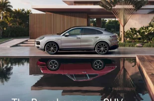 Porsche Cayenne สีเงินในคีย์วิชวล Haus of Porsche: Cayenne Edition