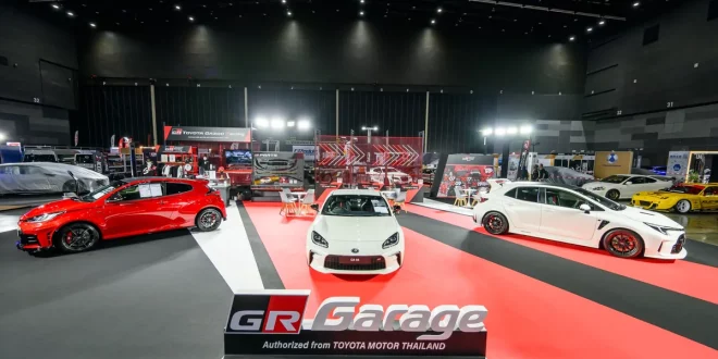 Toyota GR Performance พร้อมรถยนต์ตระกูล GR และป้าย GR Garage ในงาน Bangkok Auto Salon 2026