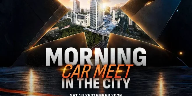 โปสเตอร์งาน STARFARER MORNING CAR MEET IN THE CITY พร้อมวันจัดงาน 19 กันยายน 2569 เวลา 06.00–12.00 น. ที่อาคารจอดรถ centralwOrld ชั้น 5½ และ 6